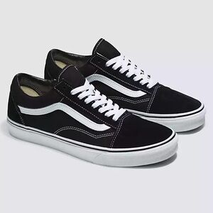 Vans Old Skool Shoe Black/White size M8.5/W10